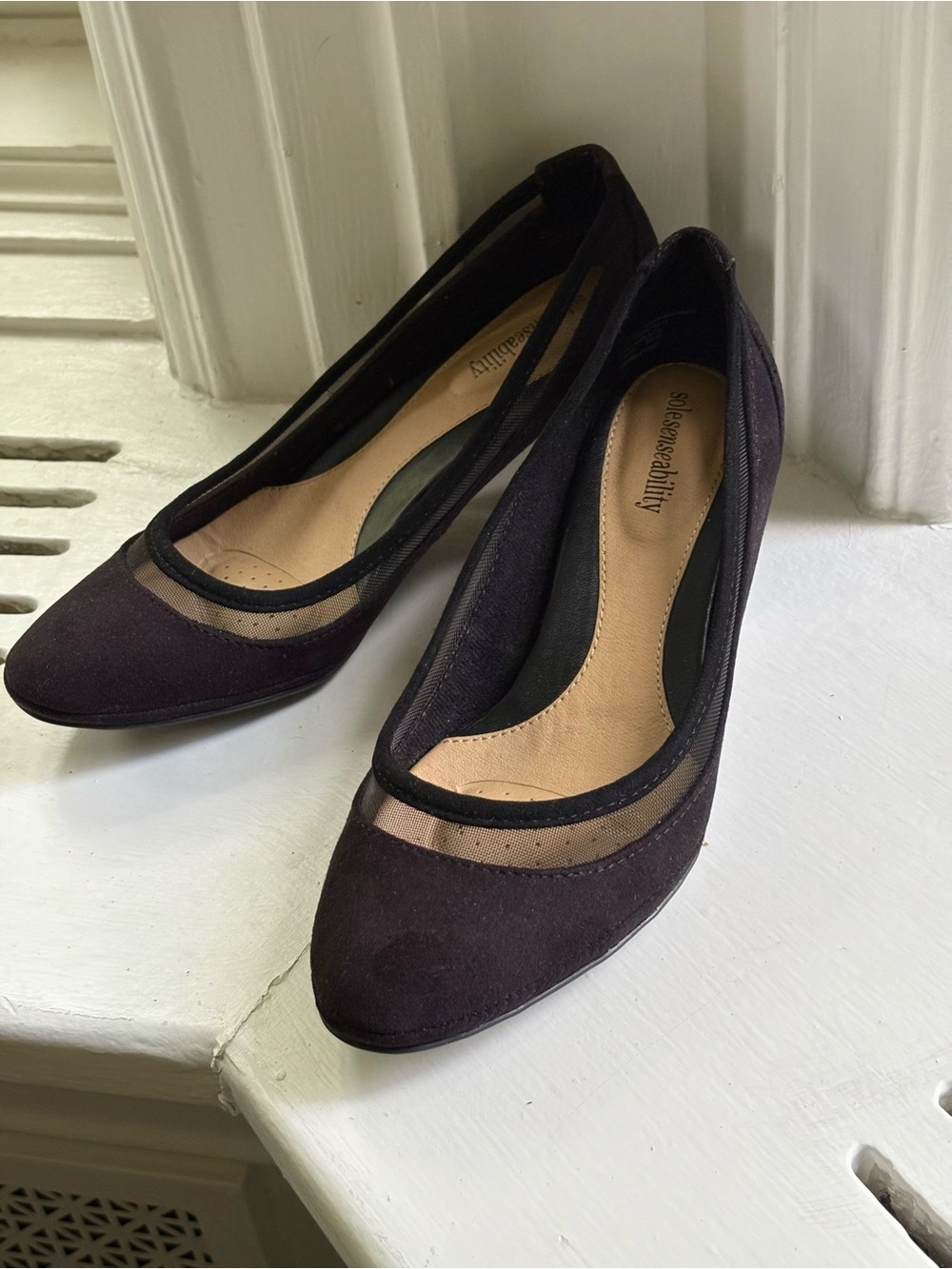 Sole Sensibility Suede Heels Size 6.5